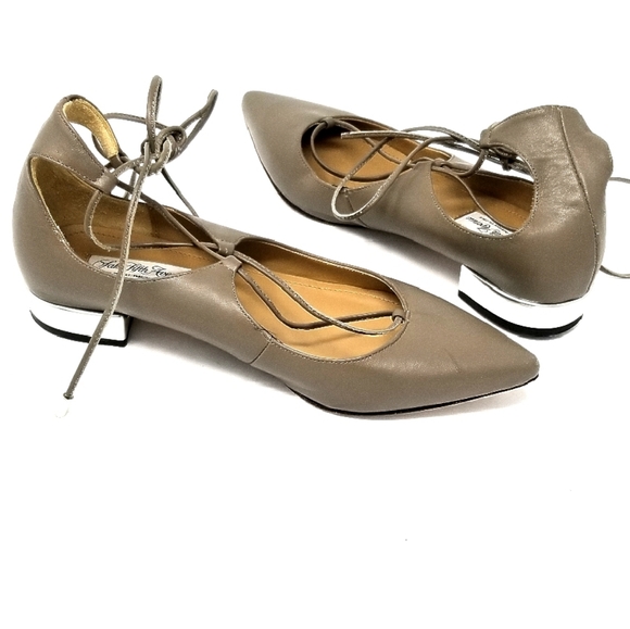 Saks Fifth Avenue Shoes - Saks Fifth Avenue String up Flats size 5.5